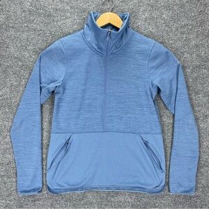 Columbia Fleece Jacket Women’s S Blue Zip Up Softshell Embroidered Logo
